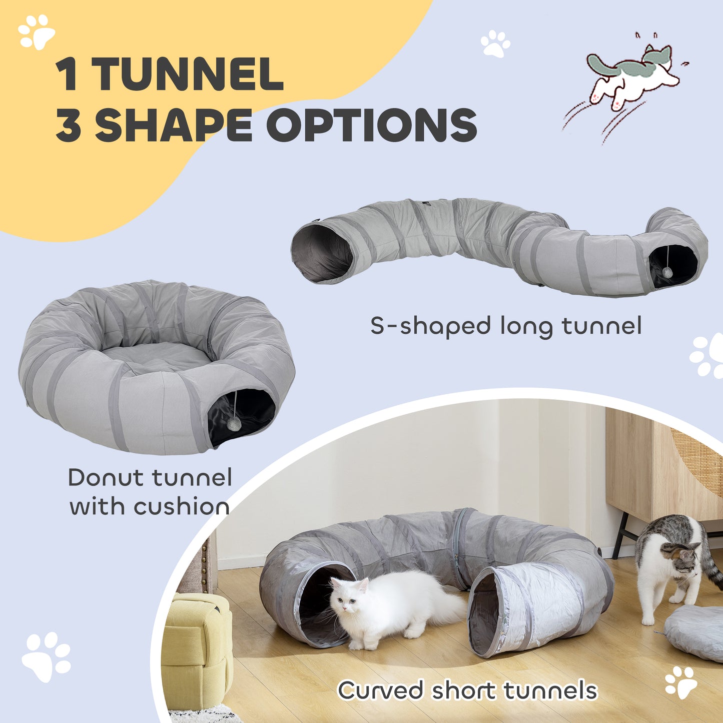 Cat Tunnel With Bed